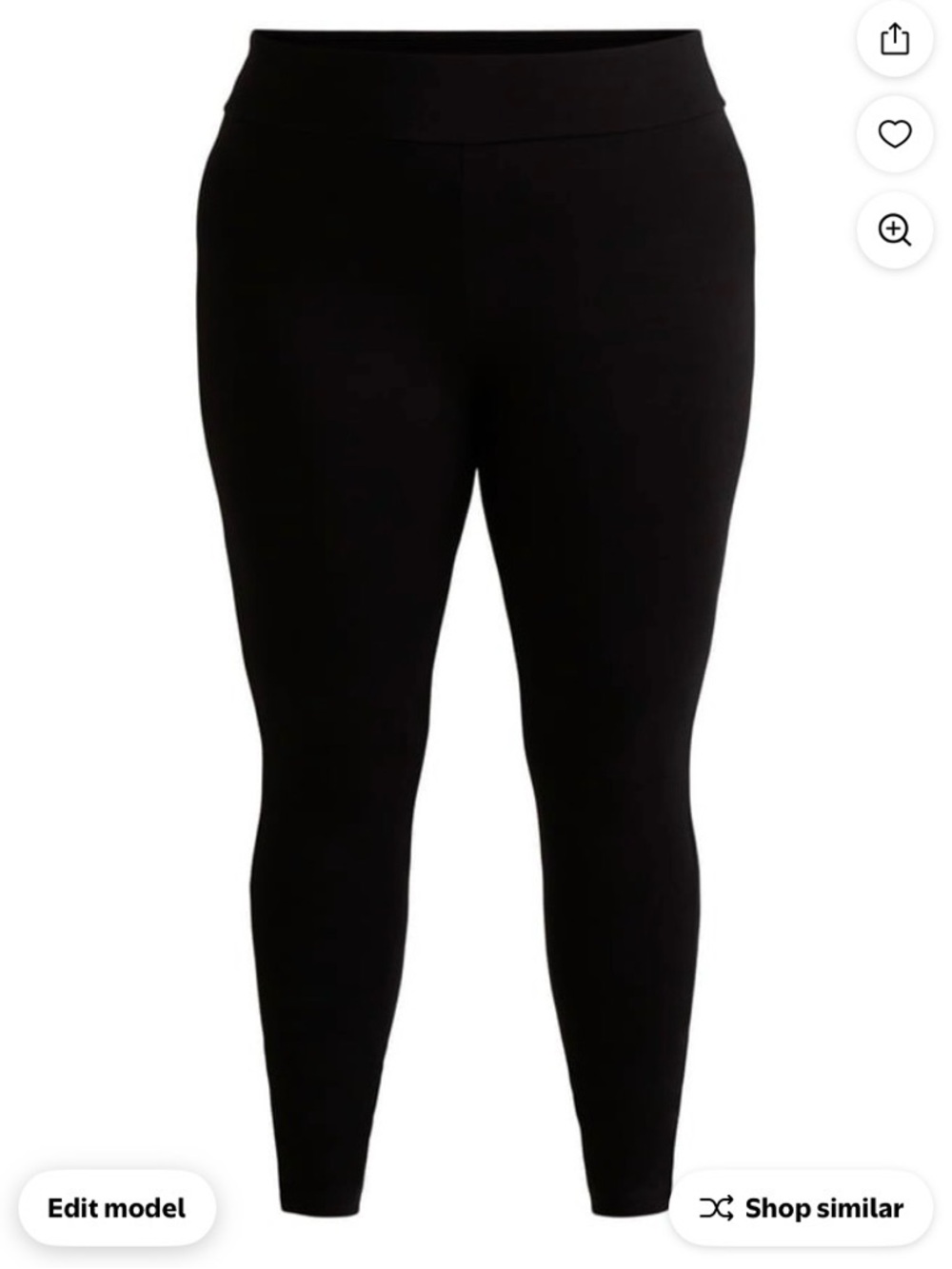 Women’s black plus size leggings - Size: 0XL
